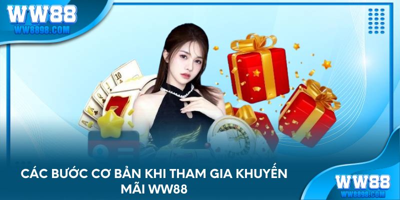 Các bước cơ bản khi tham gia khuyến mãi WW88