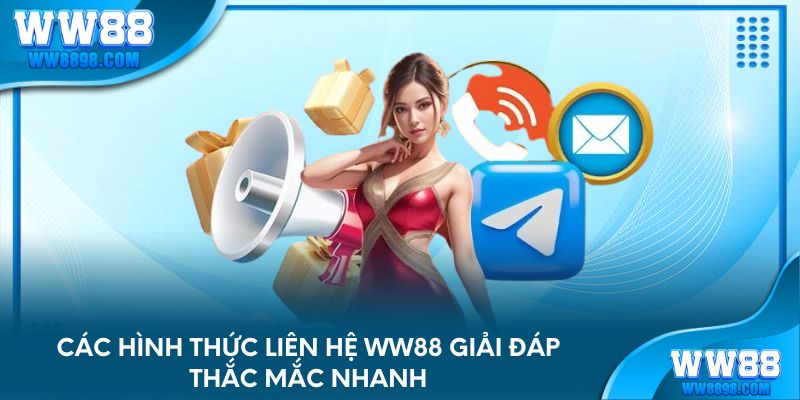 Các hình thức liên hệ WW88 giải đáp thắc mắc nhanh