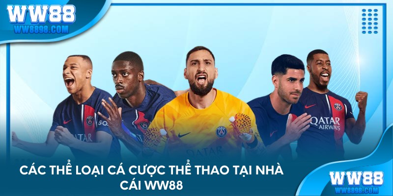 Các thể loại cá cược thể thao tại nhà cái WW88