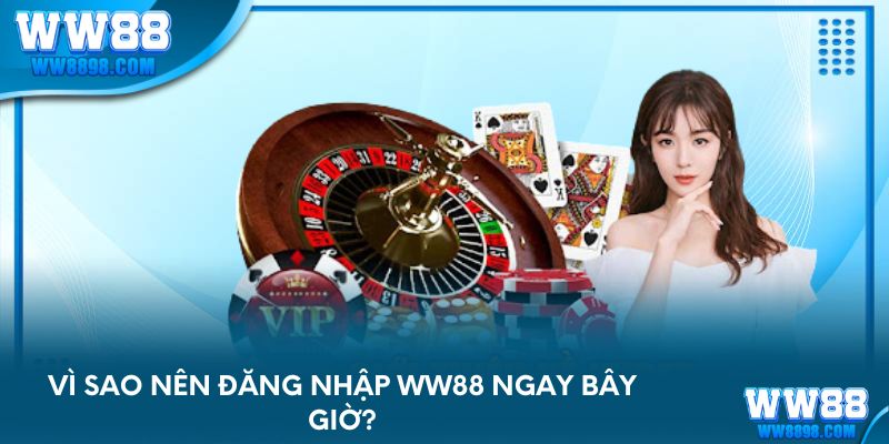 Vì sao nên đăng nhập WW88 ngay bây giờ?